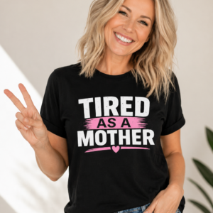 Tired As A Mother T-Shirt | Funny Mom Life Tee