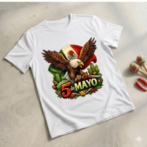 5 de Mayo Viva Mexico — Adult Tee (White)