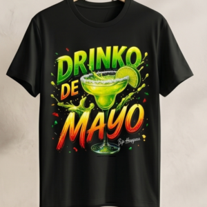 Drinko de Mayo Splash — Adult Tee (Black)