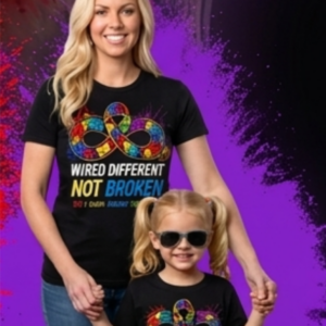 Wired Different Not Broken — ADHD · ODD · Anxiety · Depression Tee