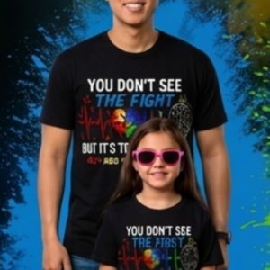 You Don't See The Fight But It's There Every Day — ADHD · ODD · Anxiety · Depression Tee